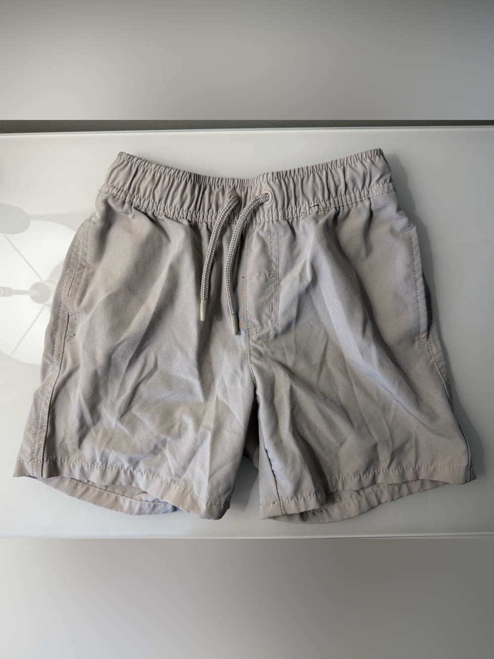 Cat & Jack Light Gray Athletic Drawstring Shorts